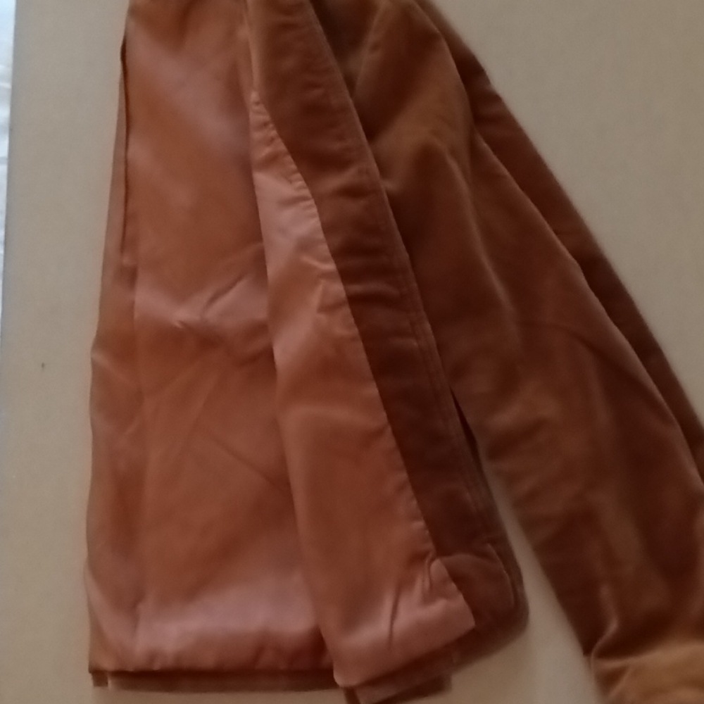 Suit by Prophecy EUC caramel brown velveteen VTG from 1970s skirt and blazer - Picture 7 of 16